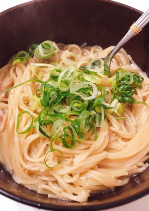 残り野菜汁で和風パスタ！-レシピのメイン写真