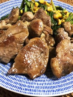 ラムロースのレモン醤油炒め-レシピのメイン写真