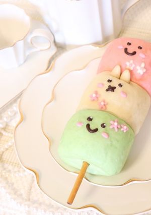 ひな祭りお団子ちぎりパン(うさちゃん付)-レシピのメイン写真