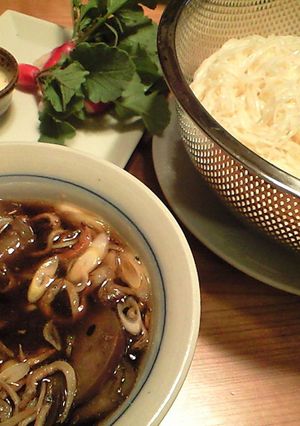 コレは美味！！茄子とジャコの冷やし麺-レシピのメイン写真