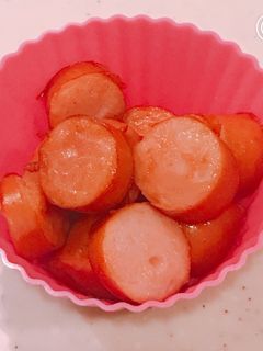 お弁当に、ソーセージの水炒め、しょう油味-レシピのメイン写真