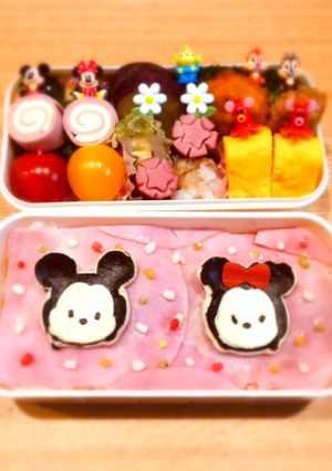 キャラ弁簡単ディズニーツムツムお弁当-レシピのメイン写真