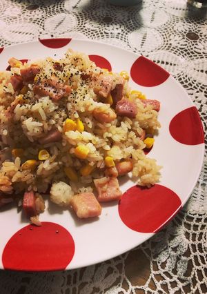 簡単！美味しいベーコンとコーンの焼き飯-レシピのメイン写真