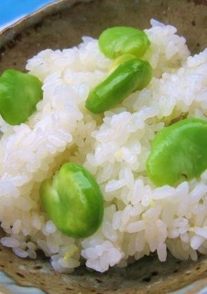 ベーコンが隠し味！そら豆ごはん♪-レシピのメイン写真