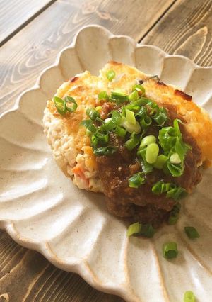 れんこんの鶏味噌豆腐ハンバーグ-レシピのメイン写真