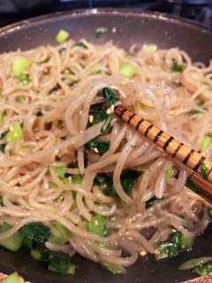 糸こんにゃくと小松菜の炒め物-レシピのメイン写真