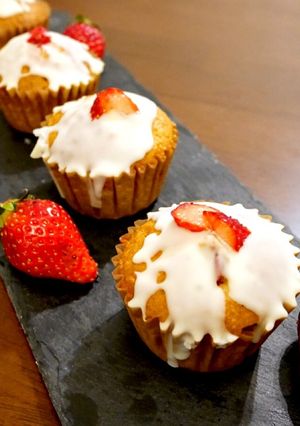 簡単☆苺とホワイトチョコのマフィン-レシピのメイン写真