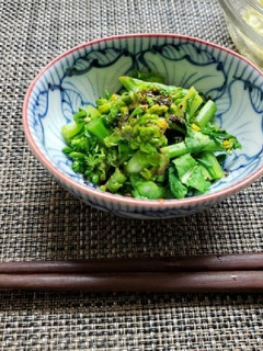 春♪菜の花のからし和え(蒸し煮)-レシピのメイン写真