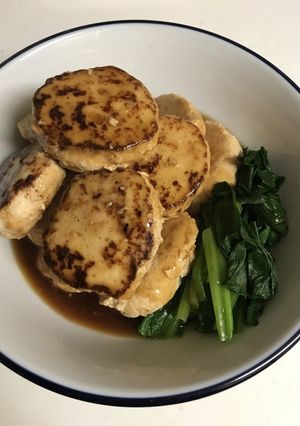簡単☆鶏胸肉の照り焼き豆腐ハンバーグ-レシピのメイン写真