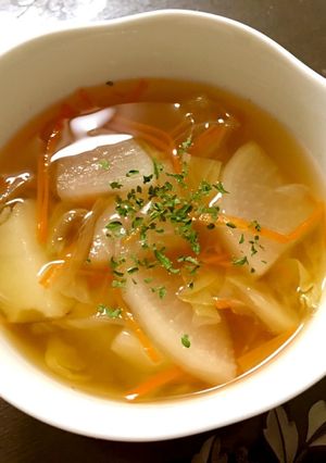 胃腸に優しい!サラダ代わりの野菜スープ*-レシピのメイン写真