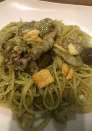 豚肉とほうれん草のクリームパスタ-レシピのメイン写真
