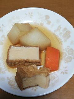 厚揚げ大根ニンジンの圧力鍋煮-レシピのメイン写真