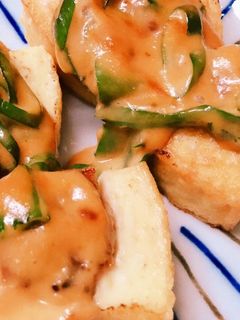 節約でガッツリ!厚揚げの肉詰め-レシピのメイン写真