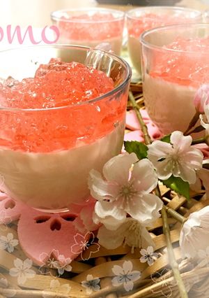 春爛漫!桜リキュールのレアチーズケーキ-レシピのメイン写真