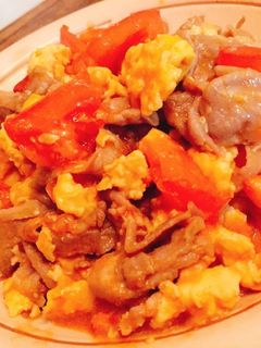 豚肉とトマトのふんわり卵炒め-レシピのメイン写真