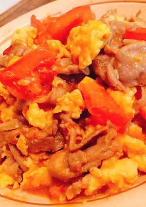 豚肉とトマトのふんわり卵炒め-レシピのメイン写真