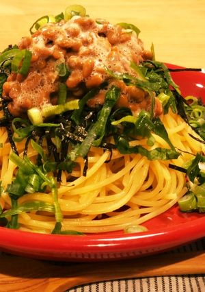 我が家の定番★ウマウマ納豆パスタ♪-レシピのメイン写真