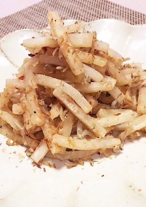 大根とじゃこのごま油炒め-レシピのメイン写真