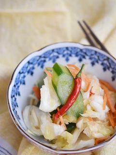 香味野菜とキャベツの浅漬け-レシピのメイン写真