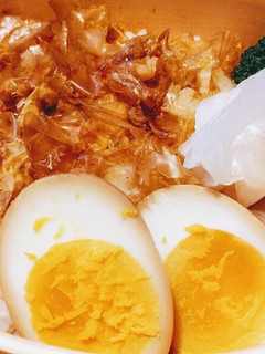 寝坊上等!!味卵と中華風ねこまんま弁当。-レシピのメイン写真