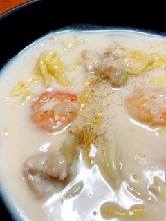 エビとチキンのクラムチャウダー *☻*-レシピのメイン写真