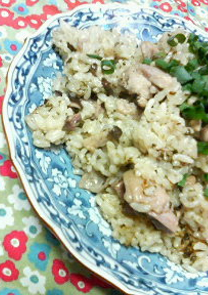 ✿皐月に❀椎茸と鶏肉の✿さわやか新茶飯-レシピのメイン写真