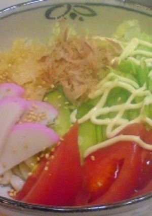 ある物サラダうどん♪-レシピのメイン写真