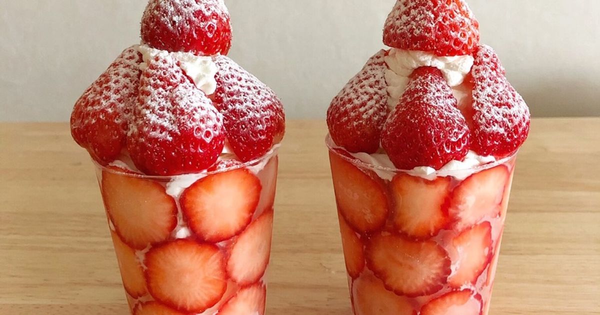 簡単♡カフェ風ストロベリーパフェ by miyuki_o 【クックパッド】 簡単