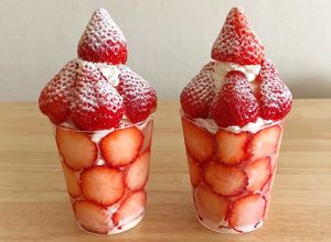 簡単♡カフェ風ストロベリーパフェ-レシピのメイン写真
