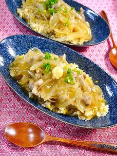 簡単!しょうが焼き餡かけ炒飯(丼)-レシピのメイン写真