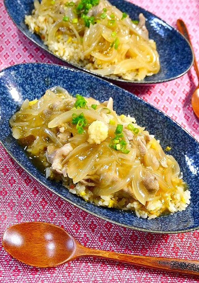 簡単！しょうが焼き餡かけ炒飯（丼）-レシピのメイン写真