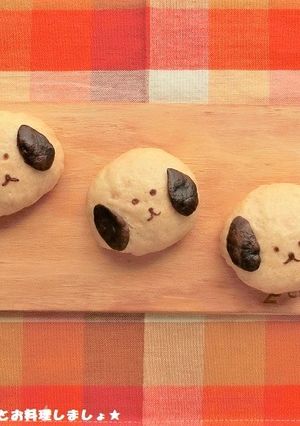 ふわふわ★犬のきなこまん-レシピのメイン写真