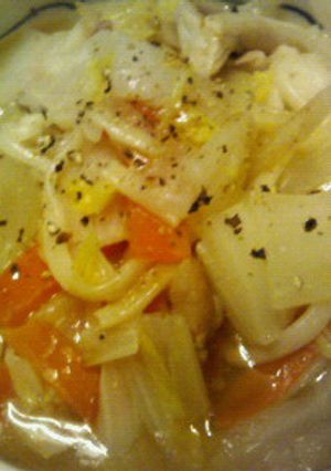 ぶっこみうどん-レシピのメイン写真