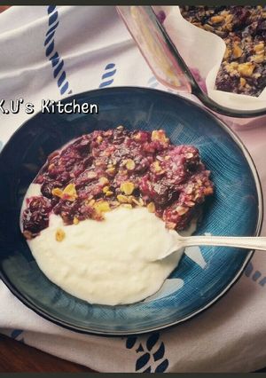 オーツ・ブルーベリートッピング-レシピのメイン写真