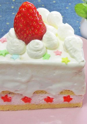 フワちゃんのゆめみるショートケーキ☆-レシピのメイン写真