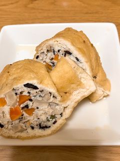 豆腐と挽き肉の五目巾着煮-レシピのメイン写真