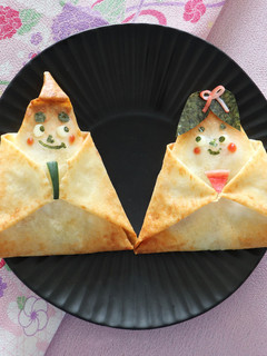 ひな祭りに♩おひなさま春巻き-レシピのメイン写真