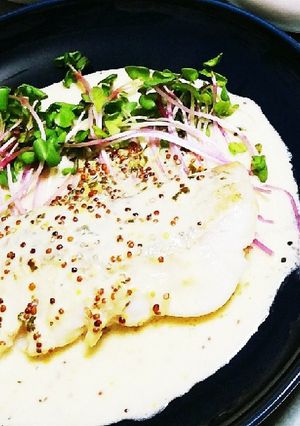 鱈のムニエル　マスタードクリームソース-レシピのメイン写真
