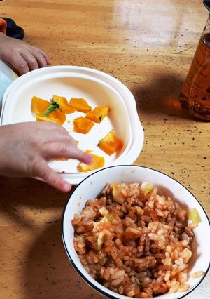 バランスキューブでチキンライス-レシピのメイン写真