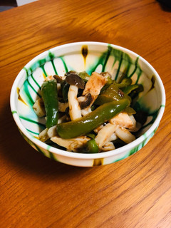 サラダチキンで簡単♬ピーマンの梅肉和え-レシピのメイン写真