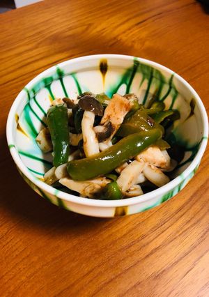 サラダチキンで簡単♬ピーマンの梅肉和え-レシピのメイン写真
