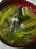 さば水煮缶で★お味噌汁