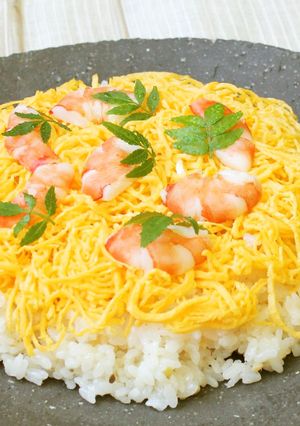 鯛のそぼろ寿司（権太呂だし使用）-レシピのメイン写真