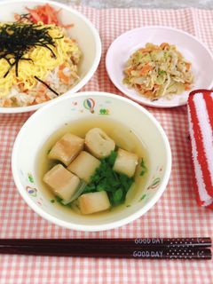 菜の花のすまし汁(天理市給食)-レシピのメイン写真