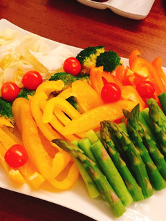 野菜の彩りばつぐん!簡単ディップサラダ-レシピのメイン写真