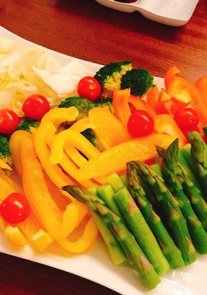 野菜の彩りばつぐん！簡単ディップサラダ-レシピのメイン写真