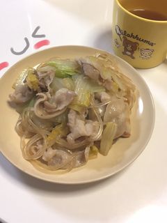 マロニー豚バラ白菜メインのすき焼き風⭐️-レシピのメイン写真
