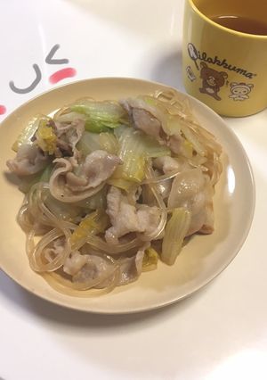 マロニー豚バラ白菜メインのすき焼き風⭐️-レシピのメイン写真