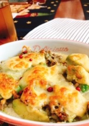甘辛ひき肉とアボカドの山芋グラタン-レシピのメイン写真