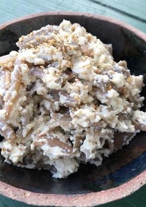 ずいきの白和え（高知県旧東津野村の料理）-レシピのメイン写真